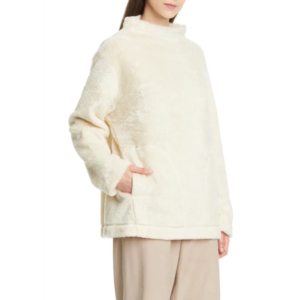 Eileen Fisher funnel neck fleece